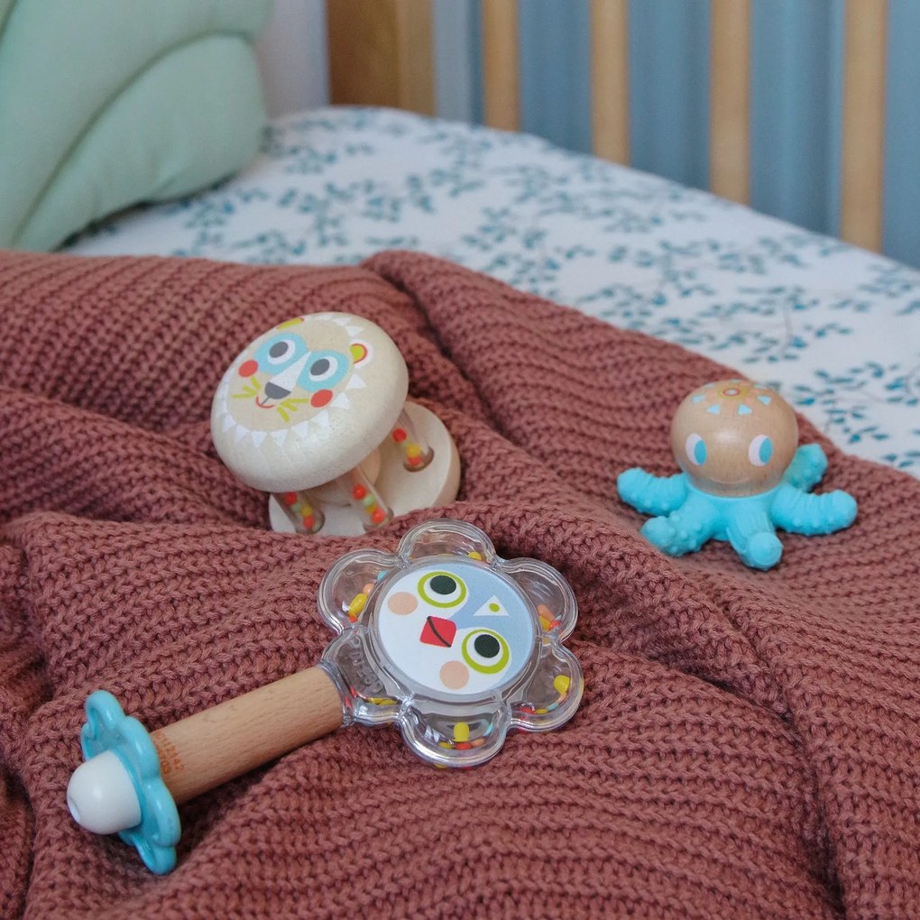 Darčeková súprava pre bábätko - hrkálky a hryzadielko