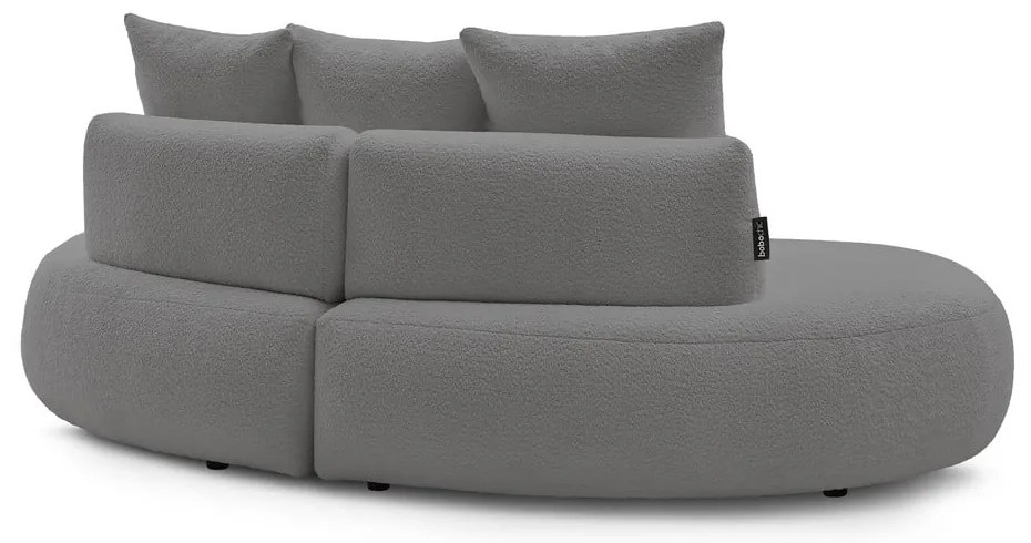 Svetlosivá pohovka z textílie bouclé 260 cm Saint-Germain – Bobochic Paris