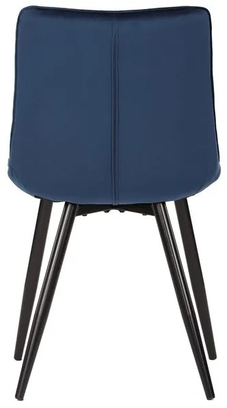 Autronic BONTEC Jedálenská stolička, modrá, zamatová látka, CT-384 BLUE4 Farba: Zelená