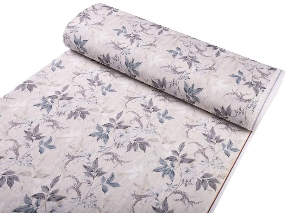 Biante Dekoračný obdĺžnikový obrus PML-053 Popínavé lístky na béžovom 140x200 cm