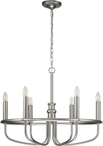 Kichler KL-CAPITOL-HILL6-BN-Luster na reťazi CAPITOL HILL 6xE14/40W/230V chróm