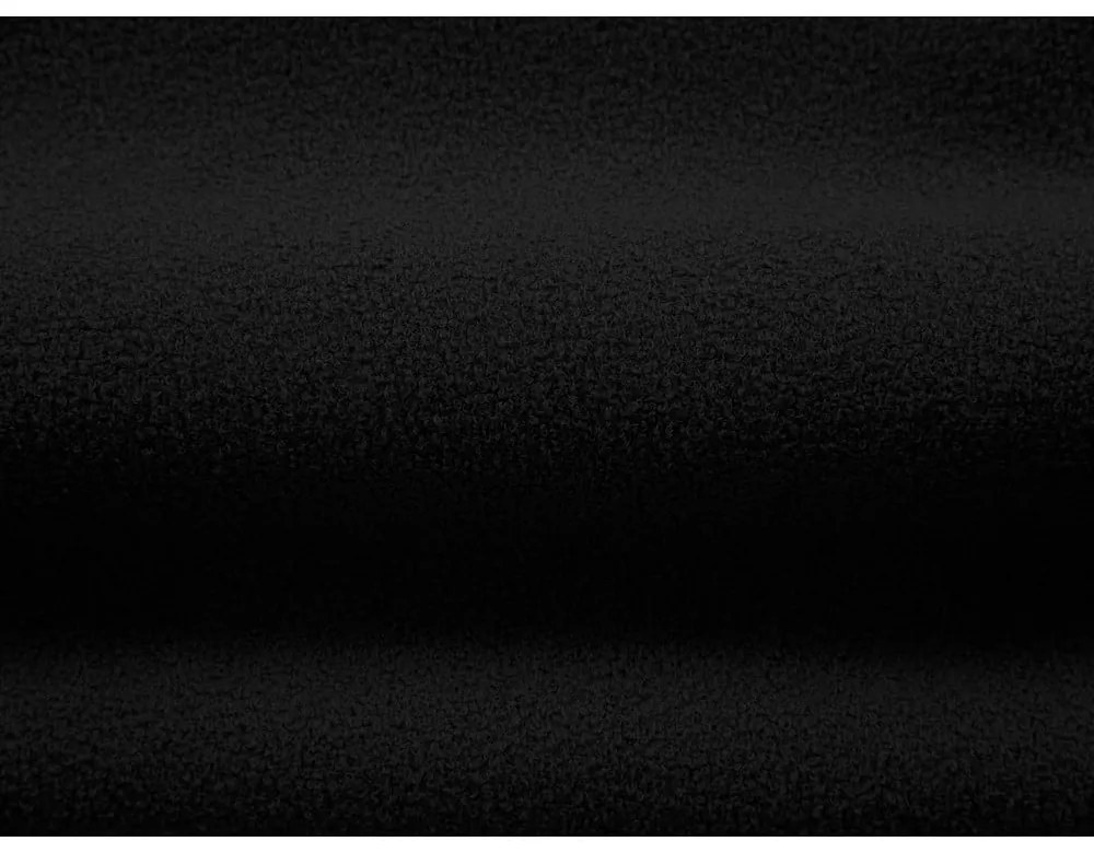 Čierne kreslo z textílie buklé Chuck – Micadoni Home