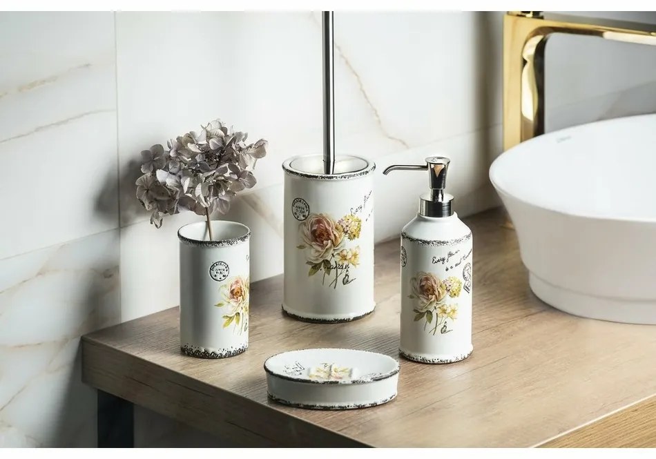 GEDY CI3302 Clothilde WC štetka na postavenie, keramika