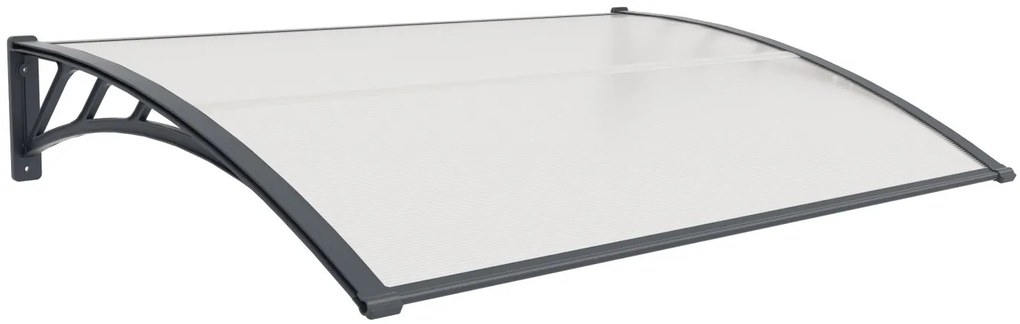 Hliníkový vchodový prístrešok BestBerg BBDA-H15 / 100 x 150 cm / sivý