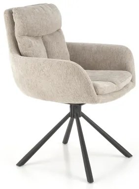 Jedálna stolička HALSA, 1 ks, béžová