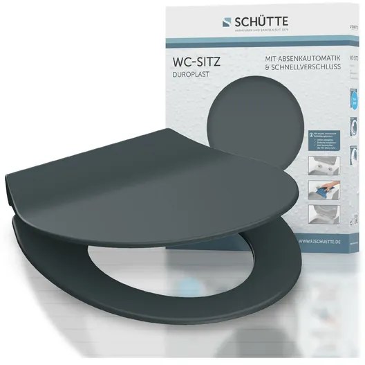 Schütte WC doska Slim (antracitová)  (100285013)