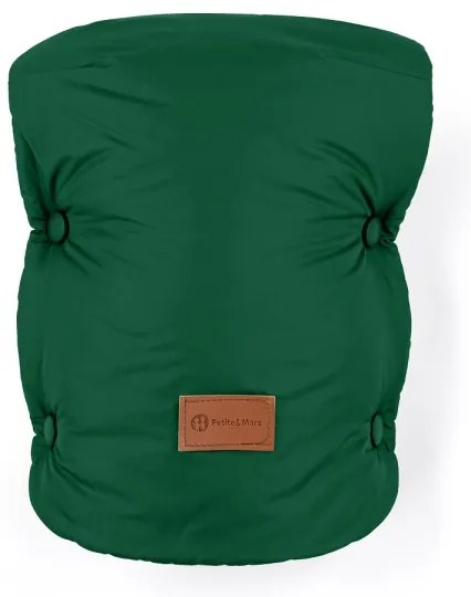 PETITE&amp;MARS - SADA Detský fusak 3v1 JIBOT + rukávniky na kočík zelená