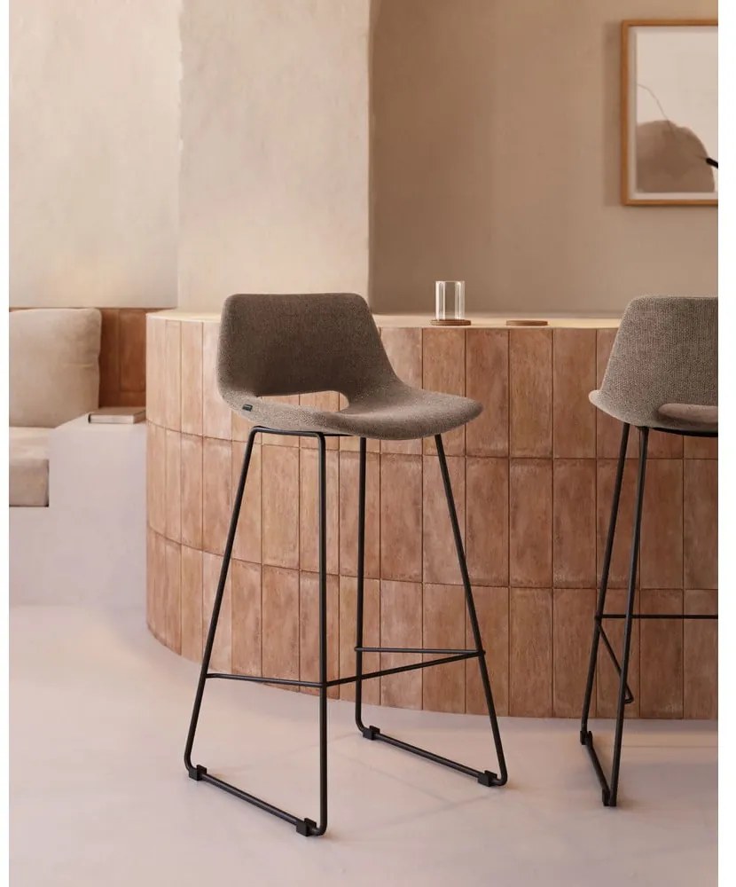 Svetlohnedá barová stolička (výška sedadla 76 cm) Zahara – Kave Home