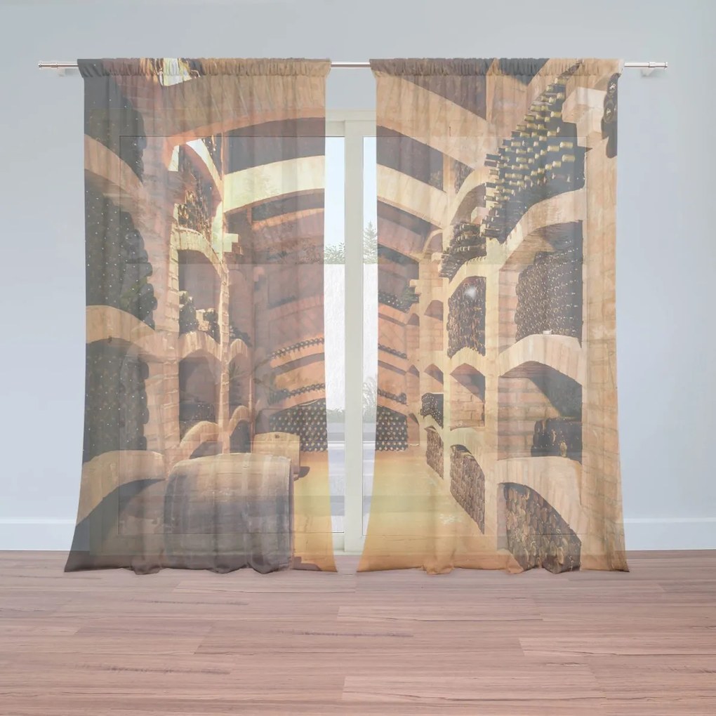 Sablio Záclony Vínna pivnica: 2ks 150x250cm