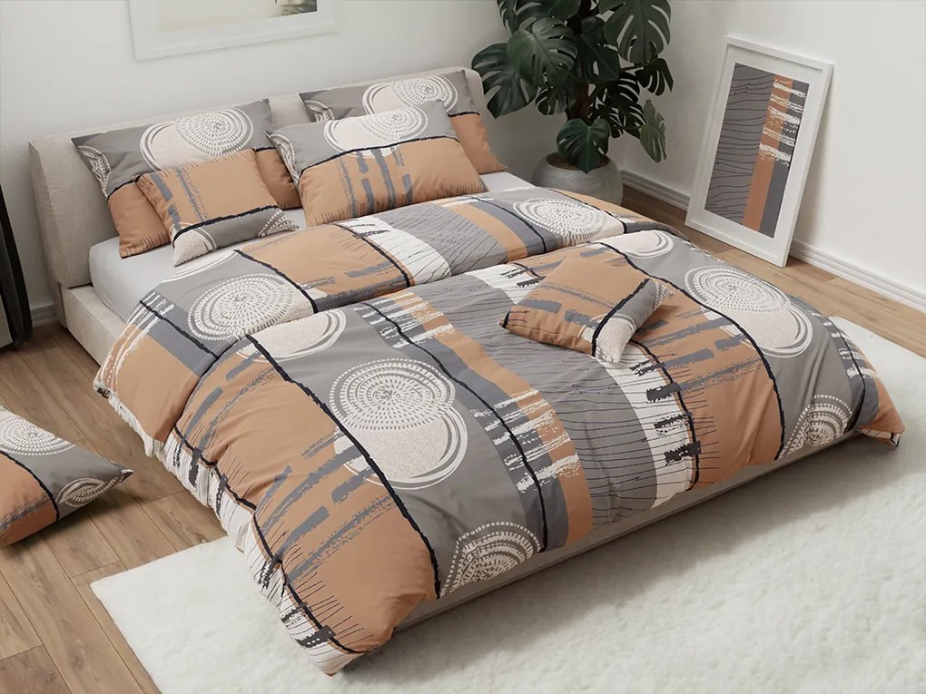 Bavlnené obliečky PINIA sivé Rozmer obliečky: 70 x 90 cm | 140 x 220 cm