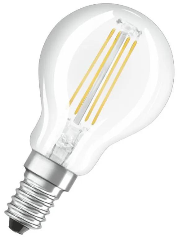 LEDVANCE LED žiarovka, E14, P40, 470lm, 2700K, teplá biela