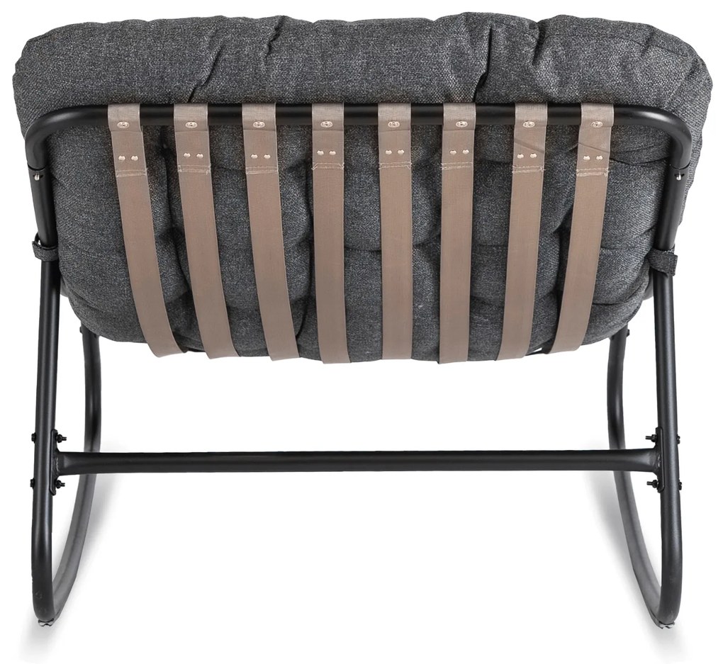 PROXIMA.store - Relaxačné hojdacie kreslo AURORA FARBA: čierna