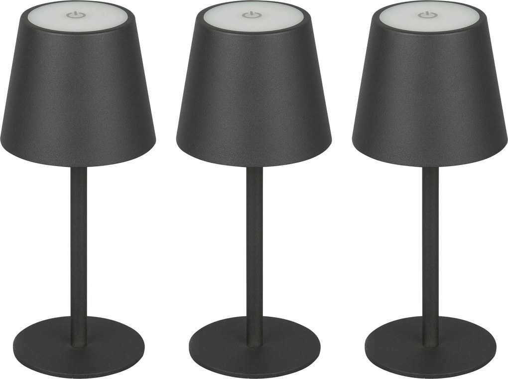 XXXLutz SADA STOLNÝCH LAMP 3 ks 8,6/20,3 cm Novel - Vonkajšie osvetlenie - 004076001901