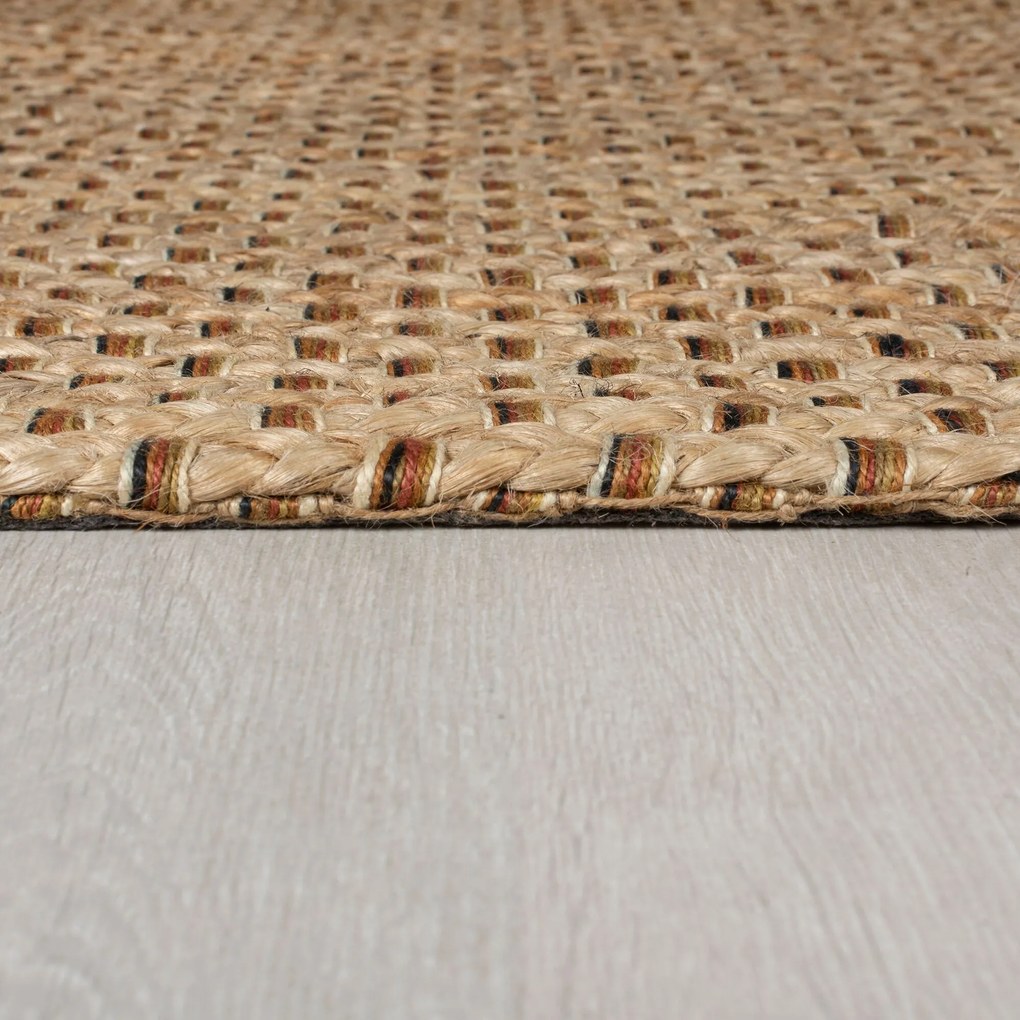 Flair Rugs koberce Behúň Chunky Jute Sol Natural - 60x230 cm