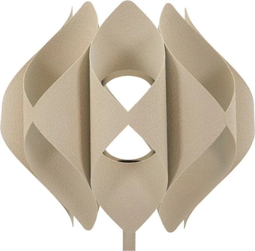 Béžová stojacia lampa s kovovým tienidlom (výška 155 cm) Space – Mauro Ferretti