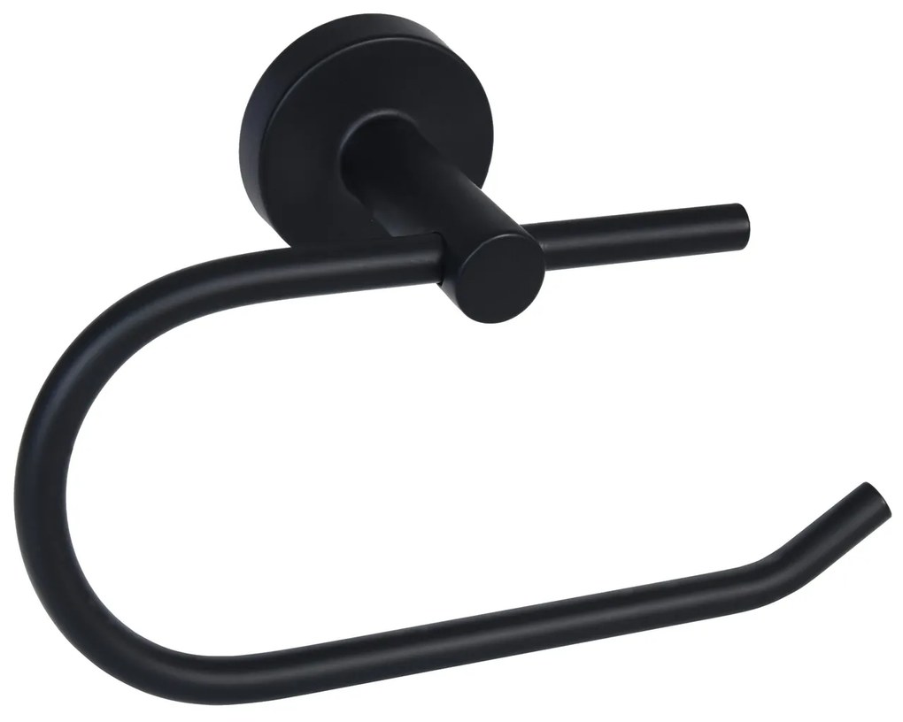 BISK Erga FOR YOU, držiak toaletného papiera, čierna matná, ERG-08255