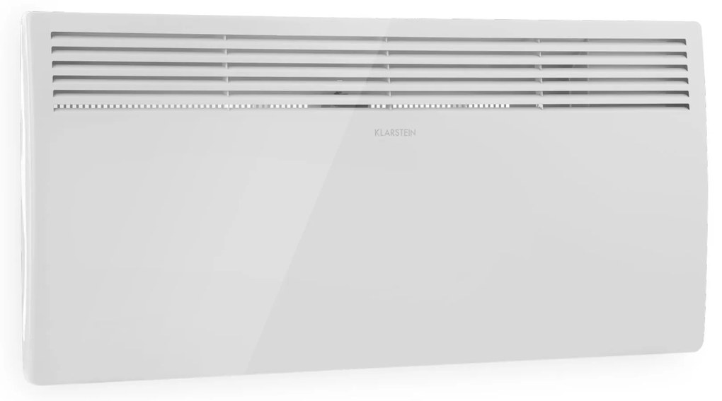 Klarstein Hot Spot Slimcurve, konvektor, ohrievač, 80 x 40 cm, 40 m², 2000 W, 5 - 40 °C, IP24, biely