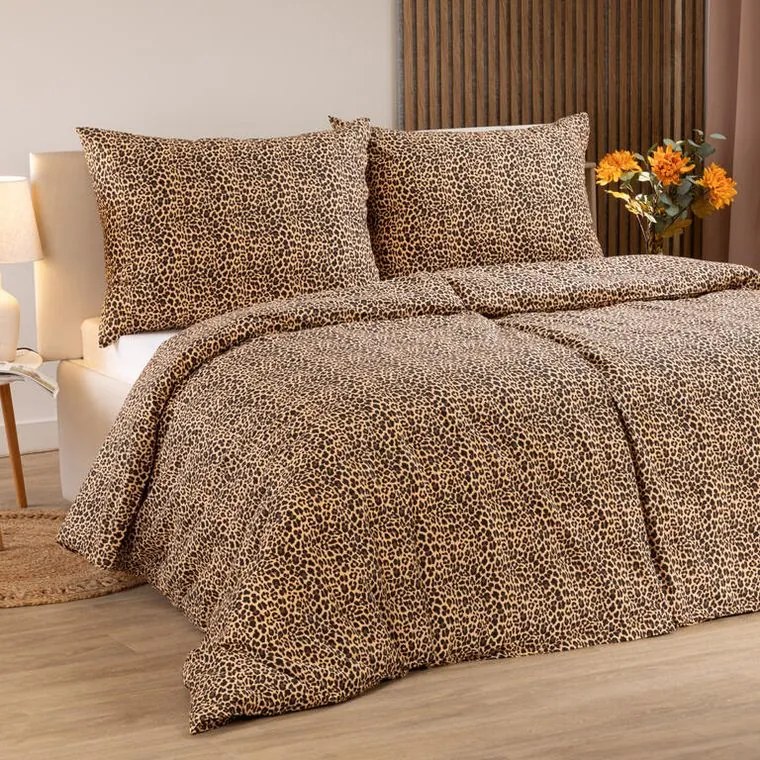Bavlnené posteľné obliečky LEOPARDIA ELEGANCIA