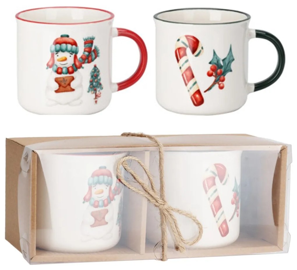 Porcelánový hrnček Christmas2 300 ml sada 2ks
