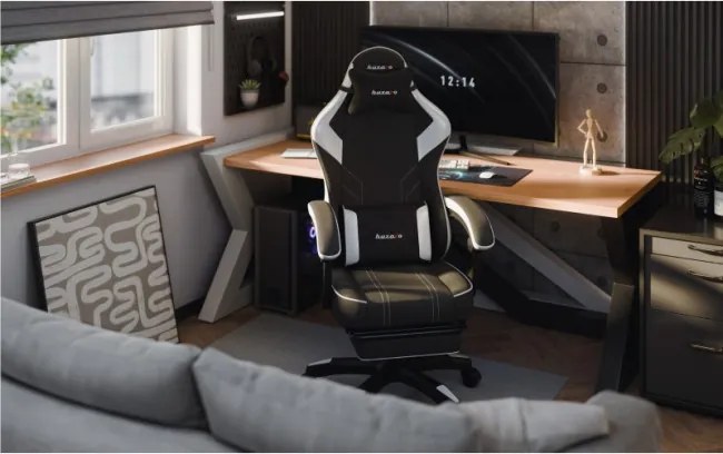 Herná stolička Force 3.7 White Carbon