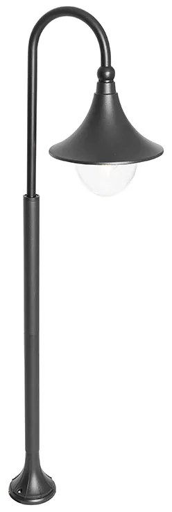 Klasická vonkajšia lampa čierna 125 cm IP44 - Daphne