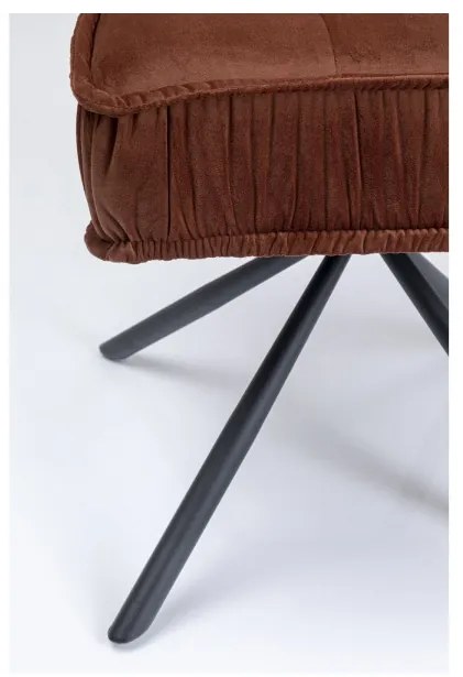 Hnedá čalúnená jedálenská stolička Chelsea KARE DESIGN