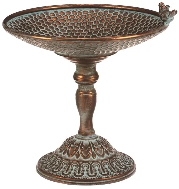 Autronic BONTEC Stojan kovový - 29 cm, aranžovací, s vtáčikmi, medený Farba: Medená