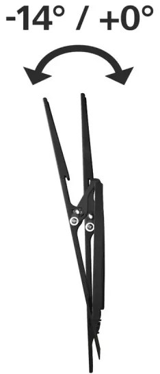 Hama - Naklápací nástenný držiak pre TV 32-56” čierna