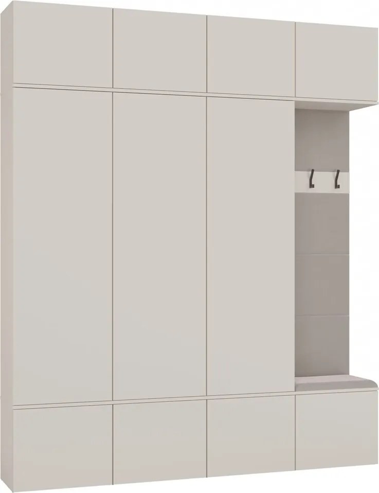 Předsíňová stěna Haga II 200 cm kašmír