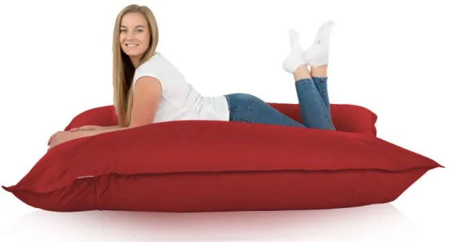 Vankúš na sedenie bordový nylon