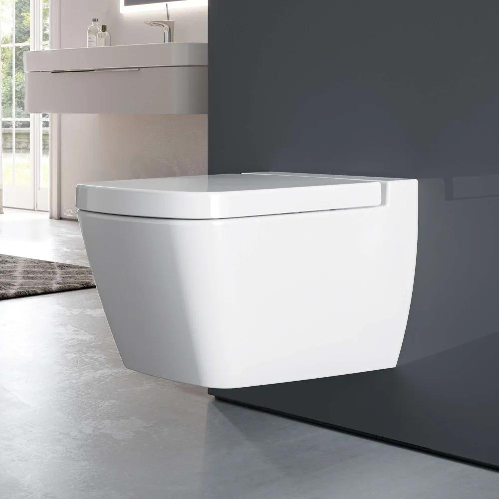 TECE One závesné WC Rimless s hlbokým splachovaním, 358 x 540 mm, biela, 9700204