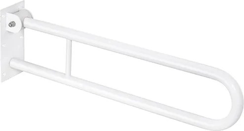 Bemeta Design HELP: Madlo, 813 mm, v tvare U, sklopné, s aretáciou, bez krytky, biela - 301507814
