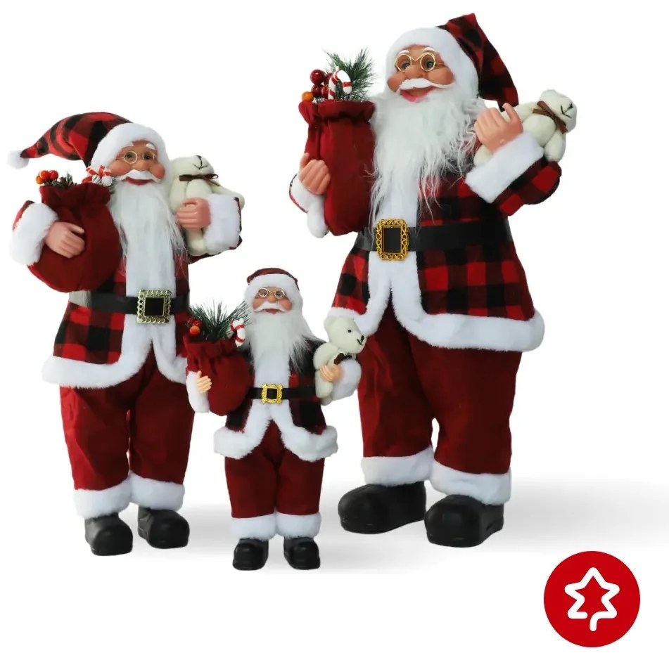 Santa Claus Modern Red 45 cm
