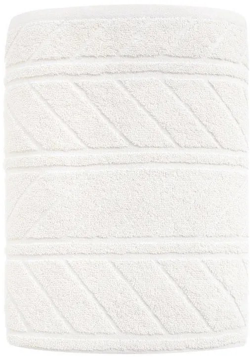 Bavlnený froté ručník RELIEF 30x50 cm krémový