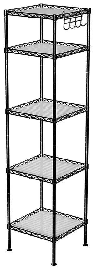 5-poschodový kúpeľňový stojan 30x30x121cm
