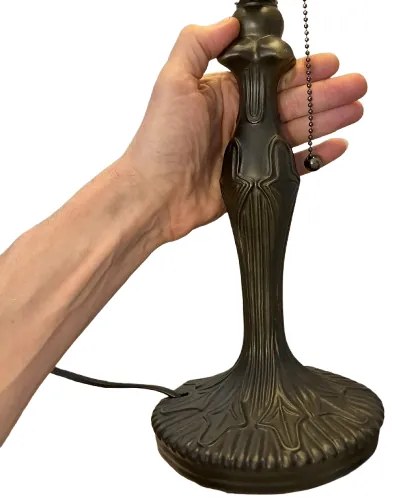 Lampa na čítanie Tiffany s retiazkou Metal Ø32 kolekcia CREAM