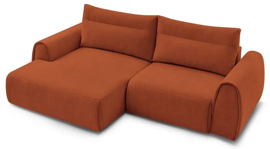 Oranžová rohová pohovka Aden – Bobochic Paris