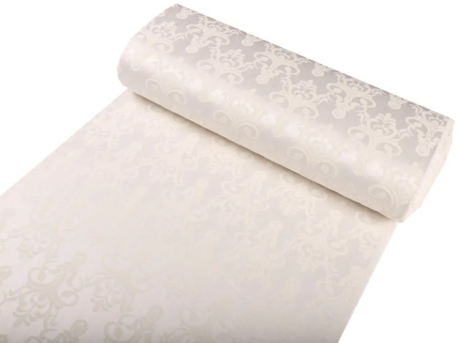 Biante Dekoračný behúň na stôl PM-077 Zámocký vzor na krémovo béžovom 35x160 cm