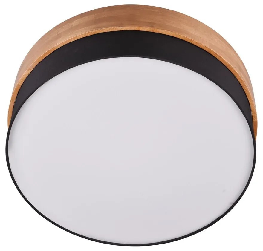 Stropné svietidlo v bielo-prírodnej farbe s textilným tienidlom Seasons – Trio