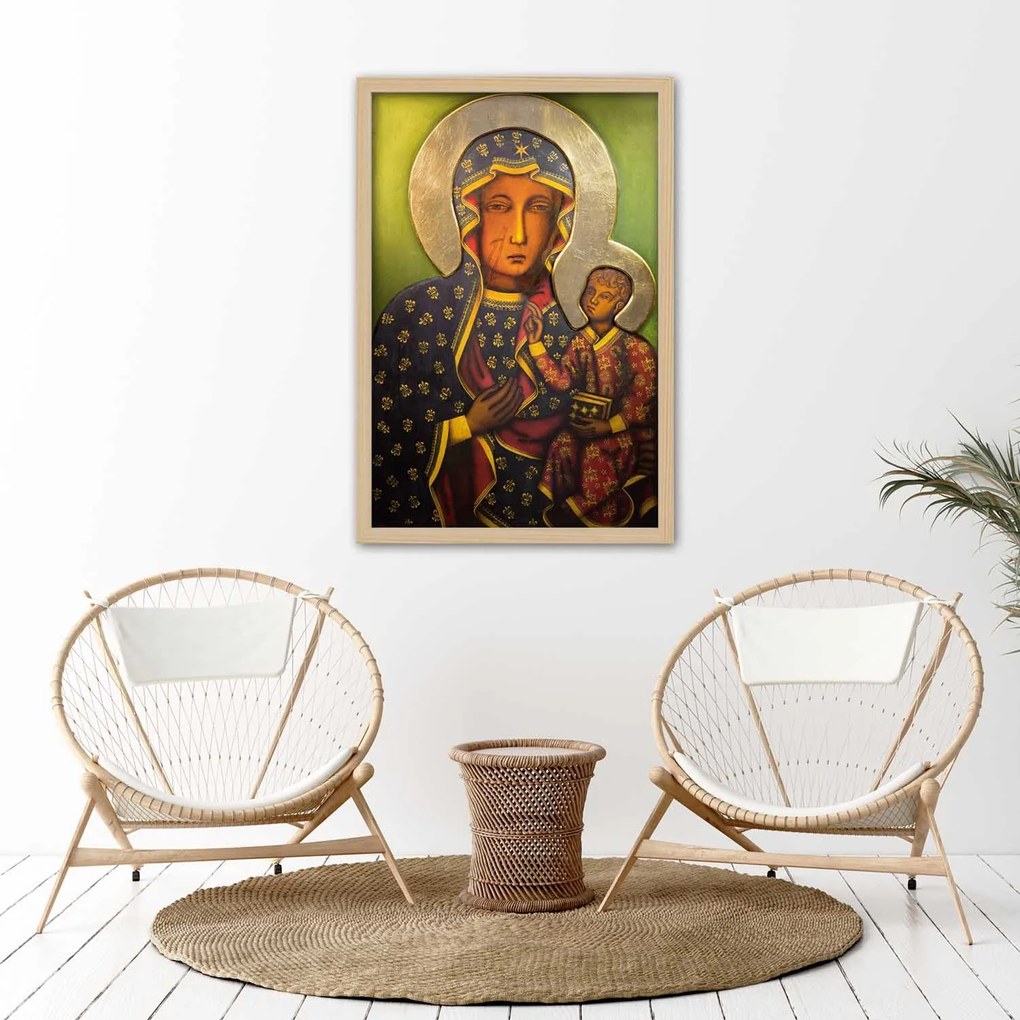 Gario Plagát Matka Božia Čenstochovská Farba rámu: Bez rámu, Rozmery: 20 x 30 cm