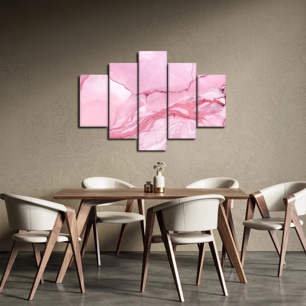 Obraz - Ružový mramor (150x105 cm)