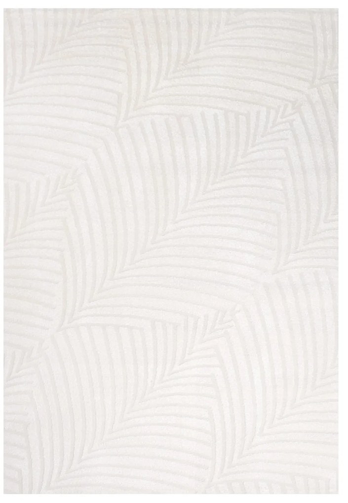 Dekorstudio Jednofarebný koberec FANCY 648 - smotanovo biely Rozmer koberca: 120x160cm