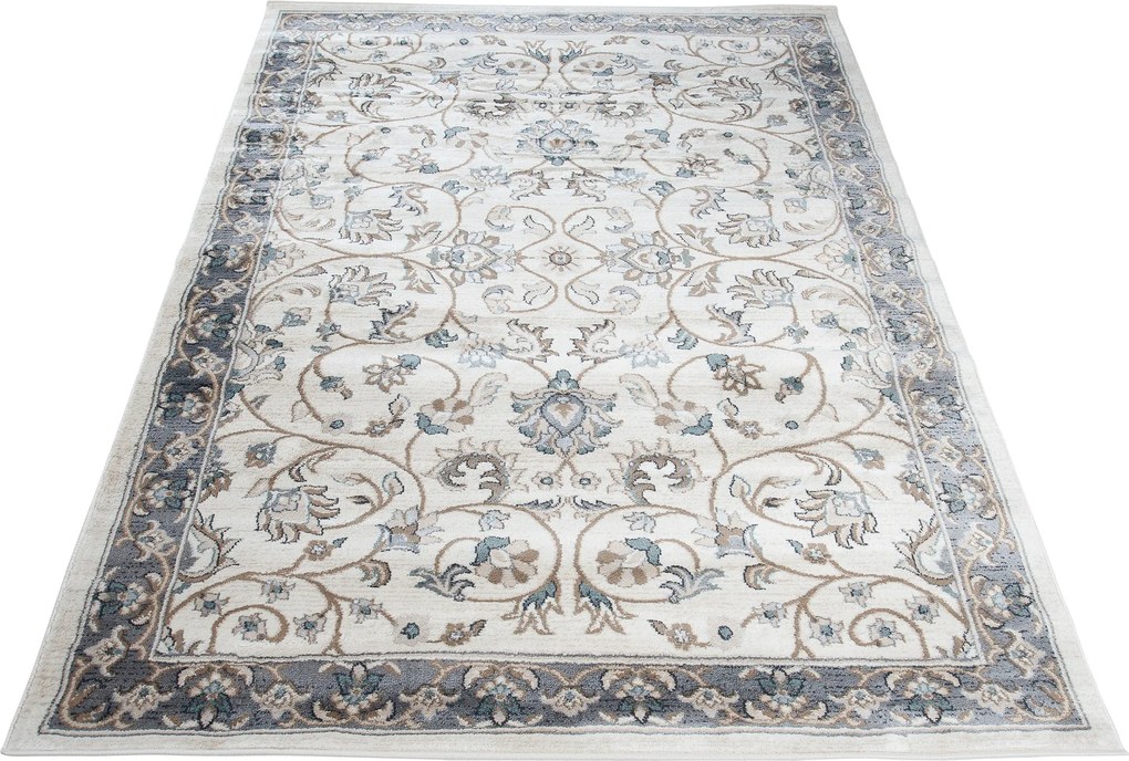 Koberec Dubai CHU biely obdĺžnikový – polypropylén, nízky vlas Rozmer: 250x350 cm