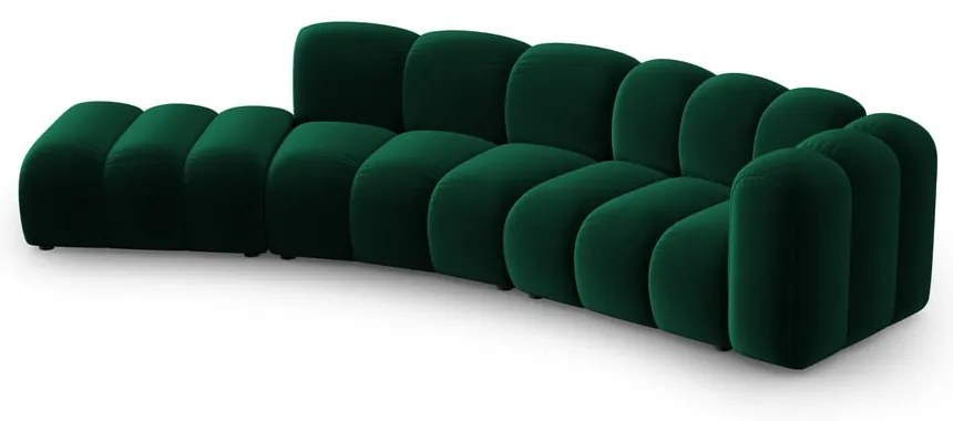 Tmavozelená rohová pohovka (pravý roh) Lupine – Micadoni Home