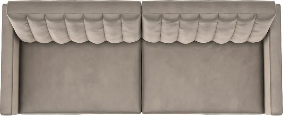 Svetlosivá zamatová pohovka 207 cm Celine – Støraa