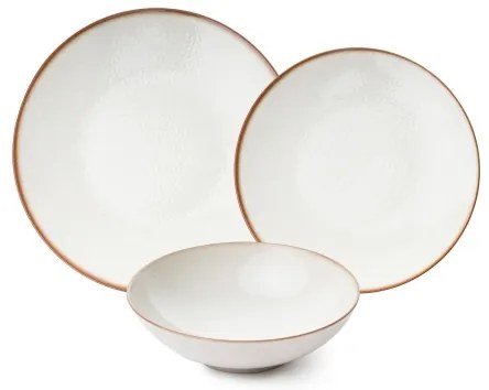 Jedálna súprava 24 ks béžová/porcelán