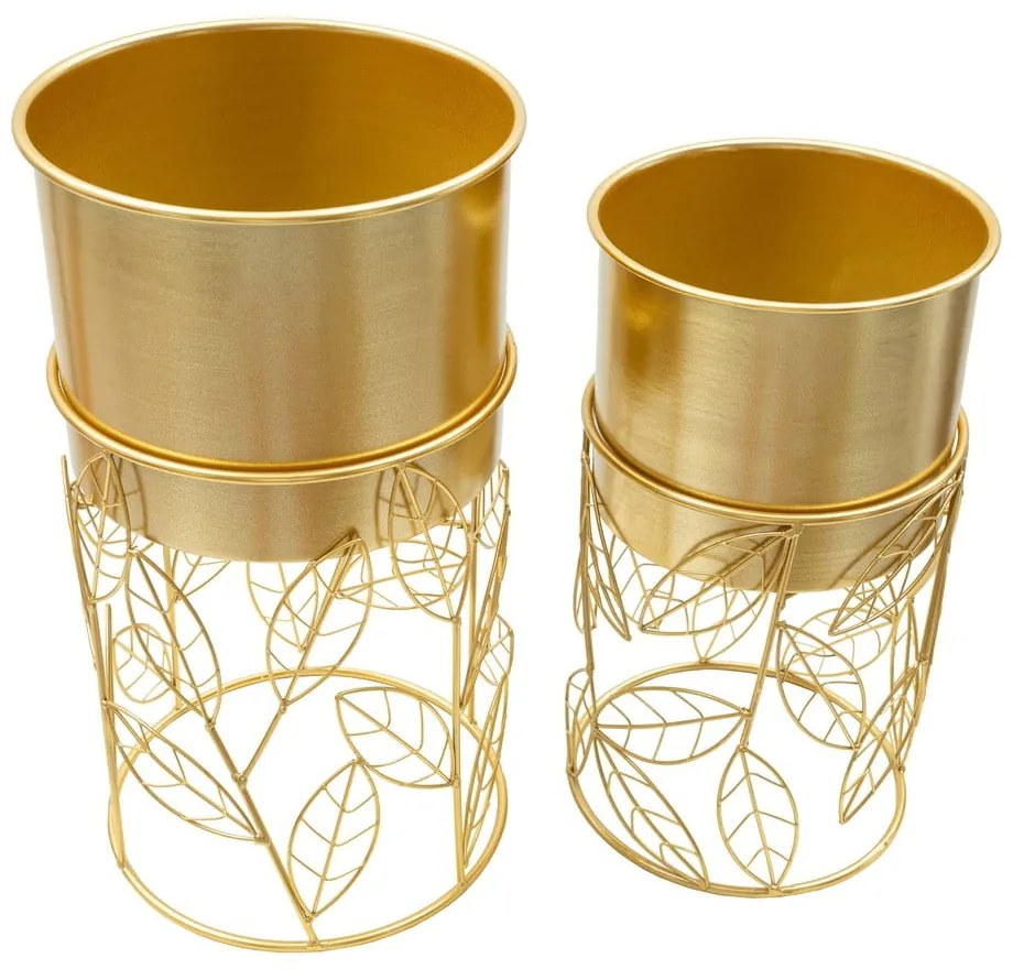 Kovové obaly na kvetináče v súprave 2 ks ø 23 cm Livi – Mauro Ferretti