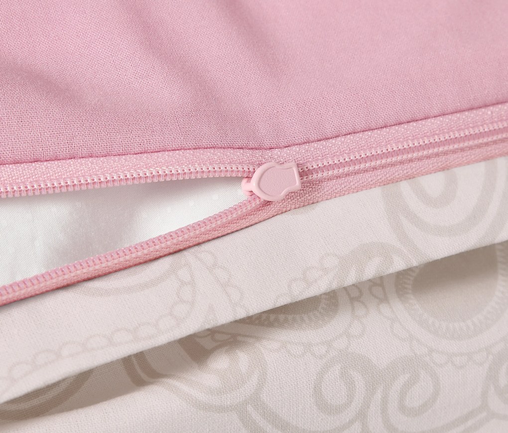 Posteľná bielizeň renforcé, mandala, ružová, štandardná veľkosť