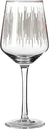 Sada 4 pohárov na víno z ručne fúkaného skla Premier Housewares Deco, 4,3 dl