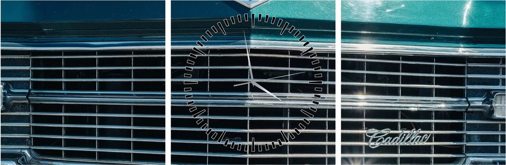 Obraz - Cadillac (s hodinami) (90x30 cm)